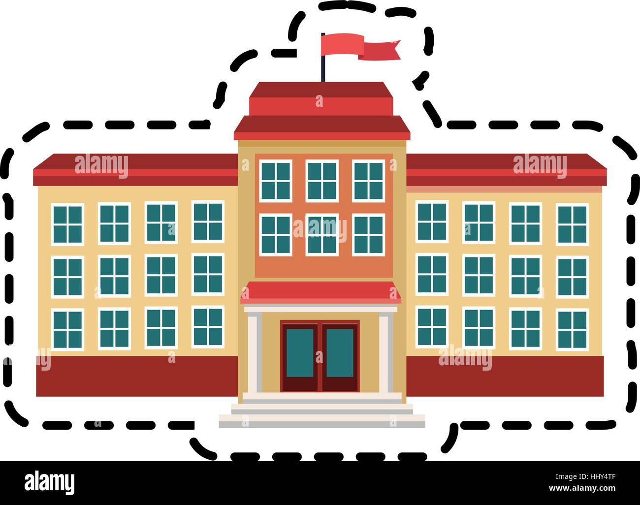 school building icon Stock Vector Image & Art - Alamy