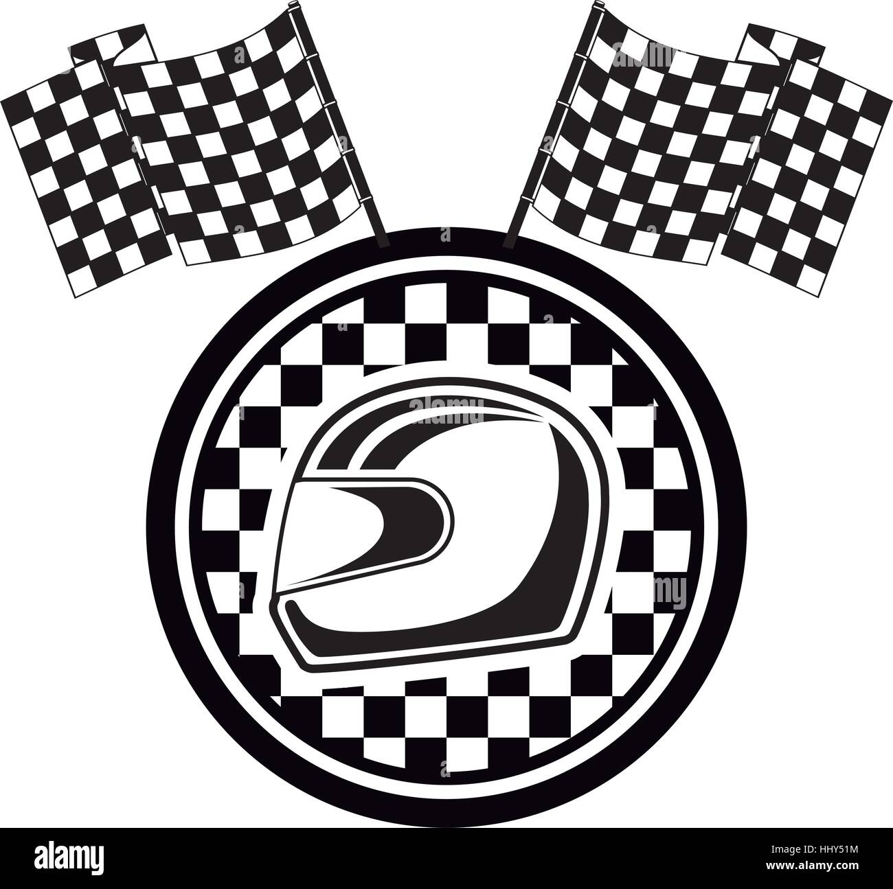 Racing emblems black Stock Vector Image & Art - Alamy