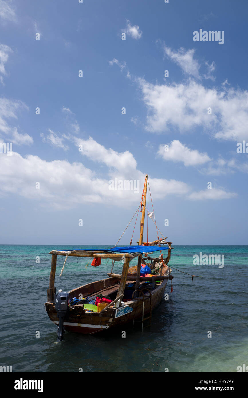Traditional sailing boat in Zanzibar Stock Photo Alamy
