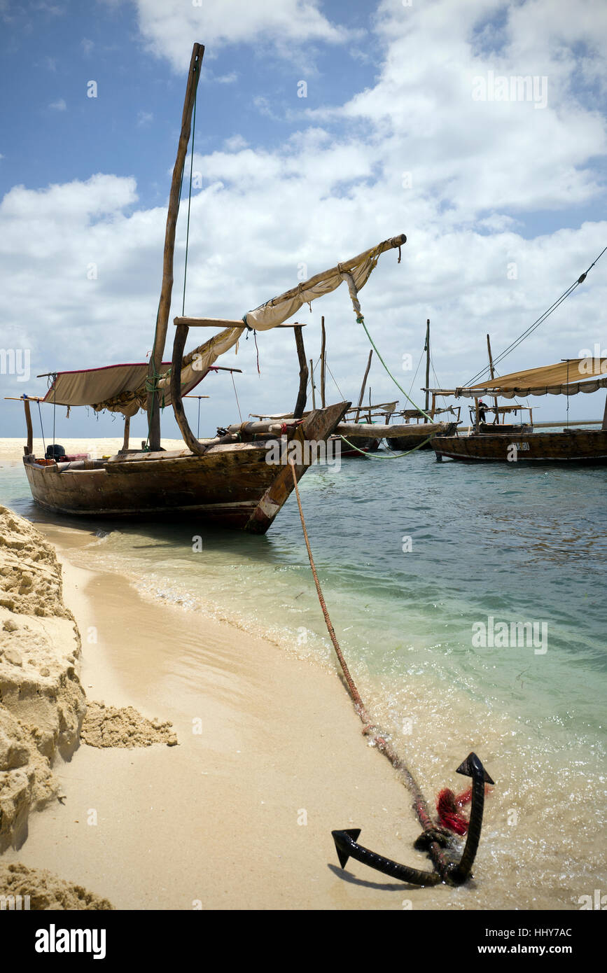 Traditional sailing boat in Zanzibar Stock Photo Alamy
