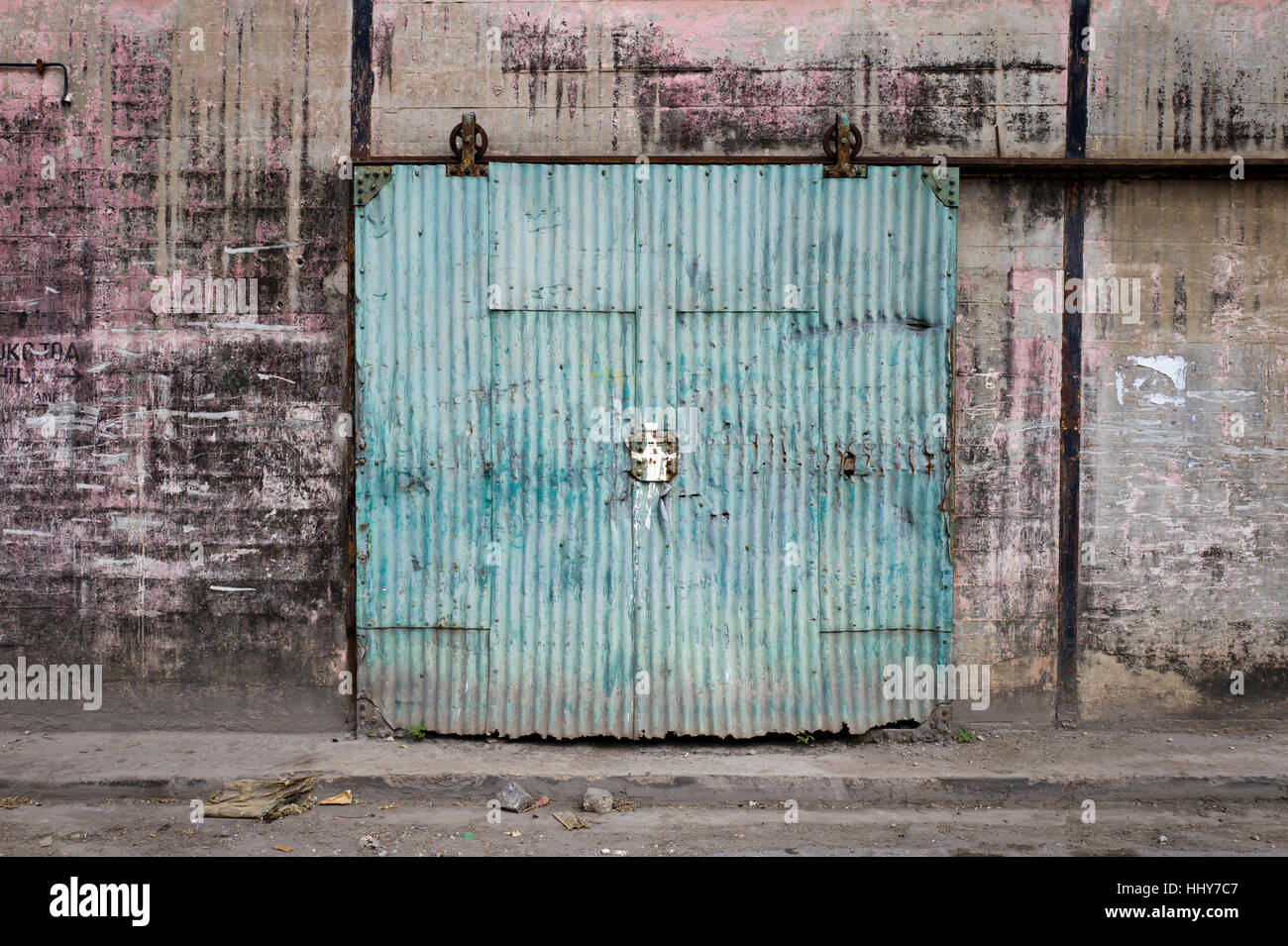 Entrance gate in Stone Town, Zanzibar Stock Photo