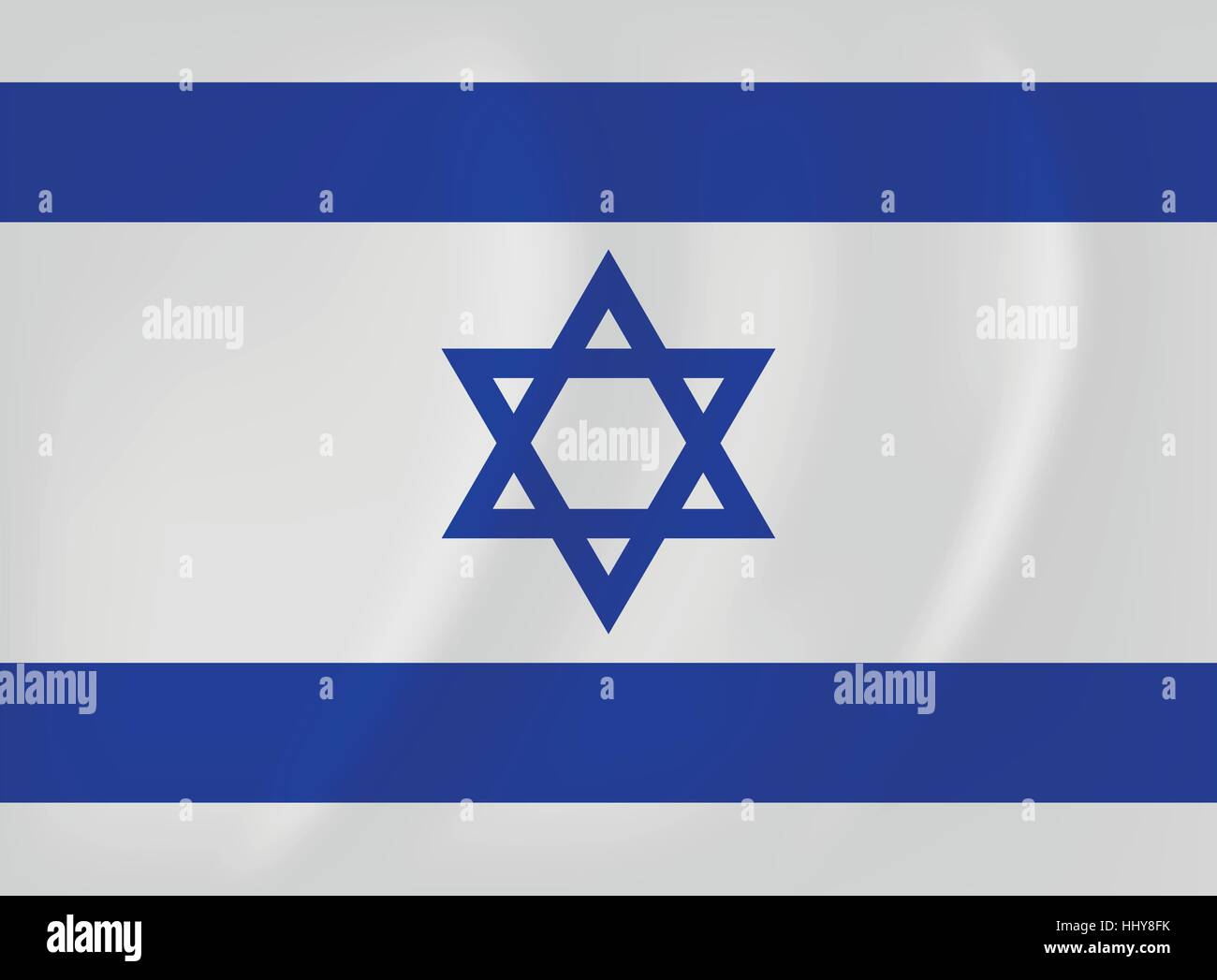 Vector image of the Israel waving flag Stock Vector Image & Art - Alamy