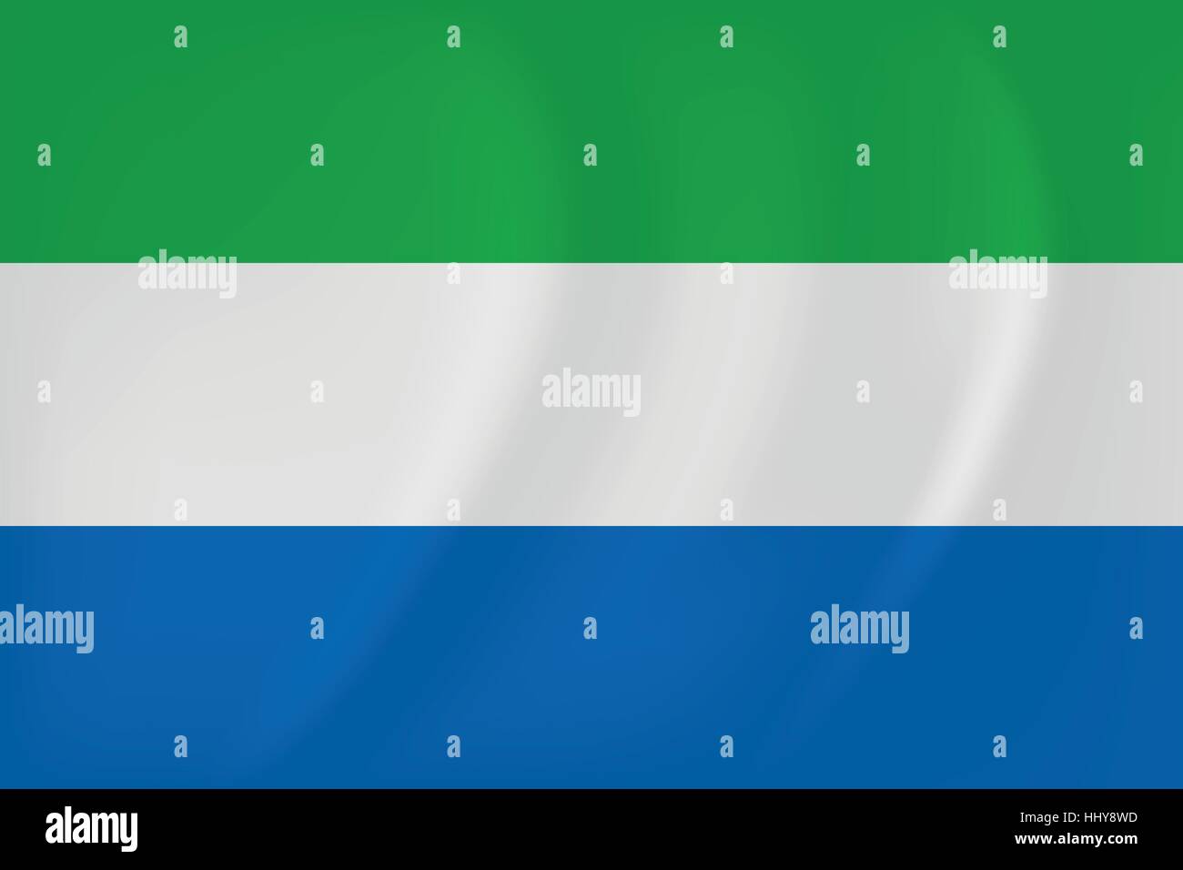 Vector image of the Sierra Leone waving flag Stock Vector Image & Art ...