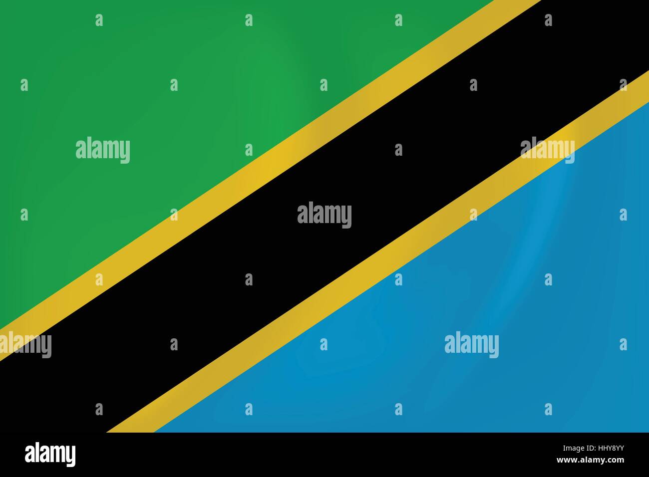 Vector image of the Tanzania waving flag Stock Vector Image & Art - Alamy