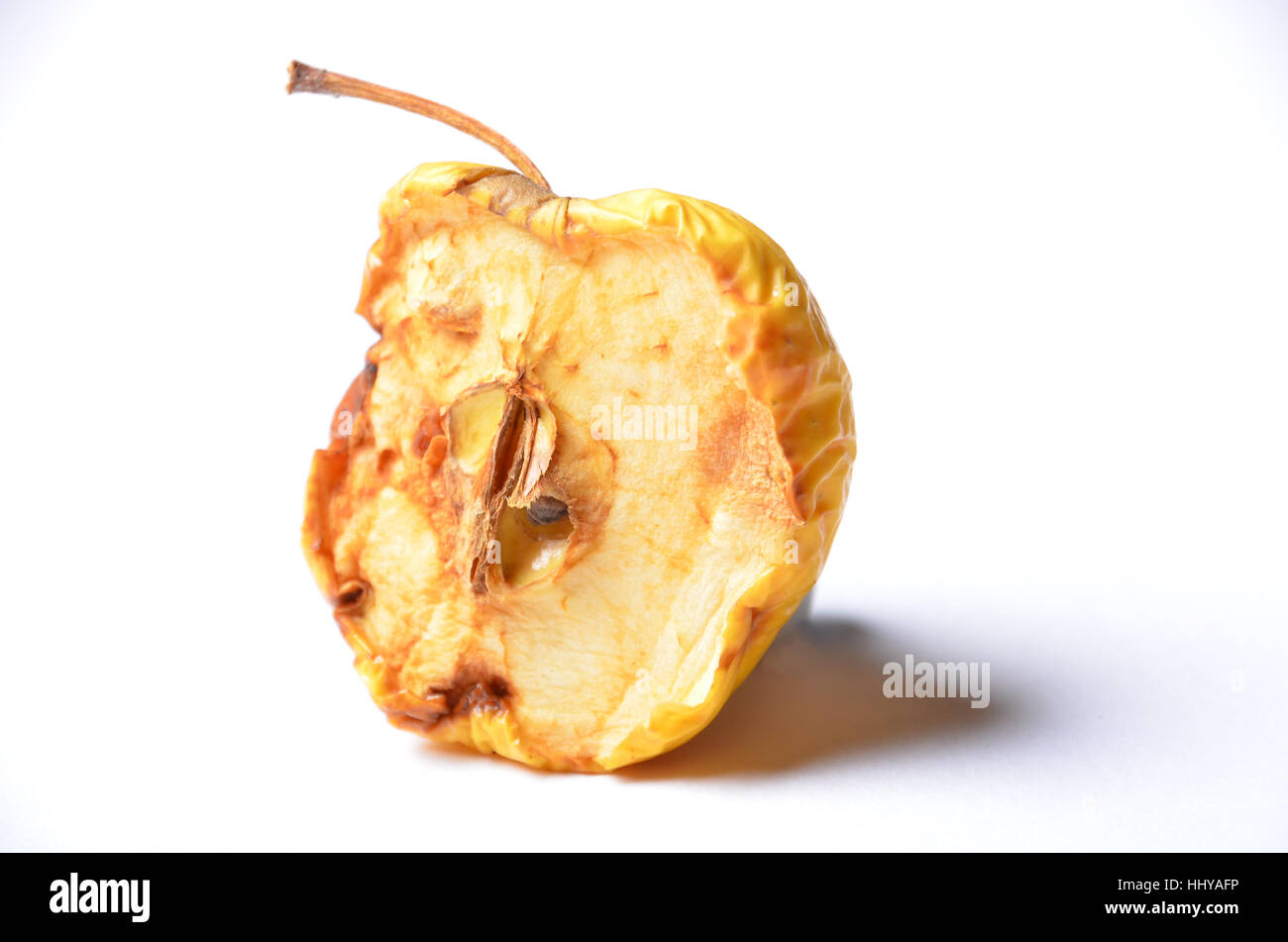 Old rotten apple Stock Photo