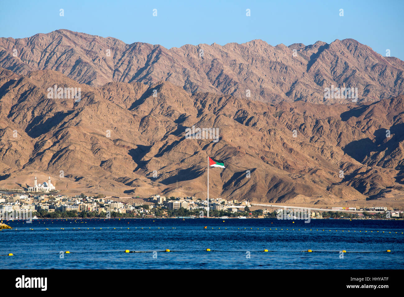 Gentage sig dedikation offset View to the red mountains of Jordan from Eilat, Israel Stock Photo - Alamy
