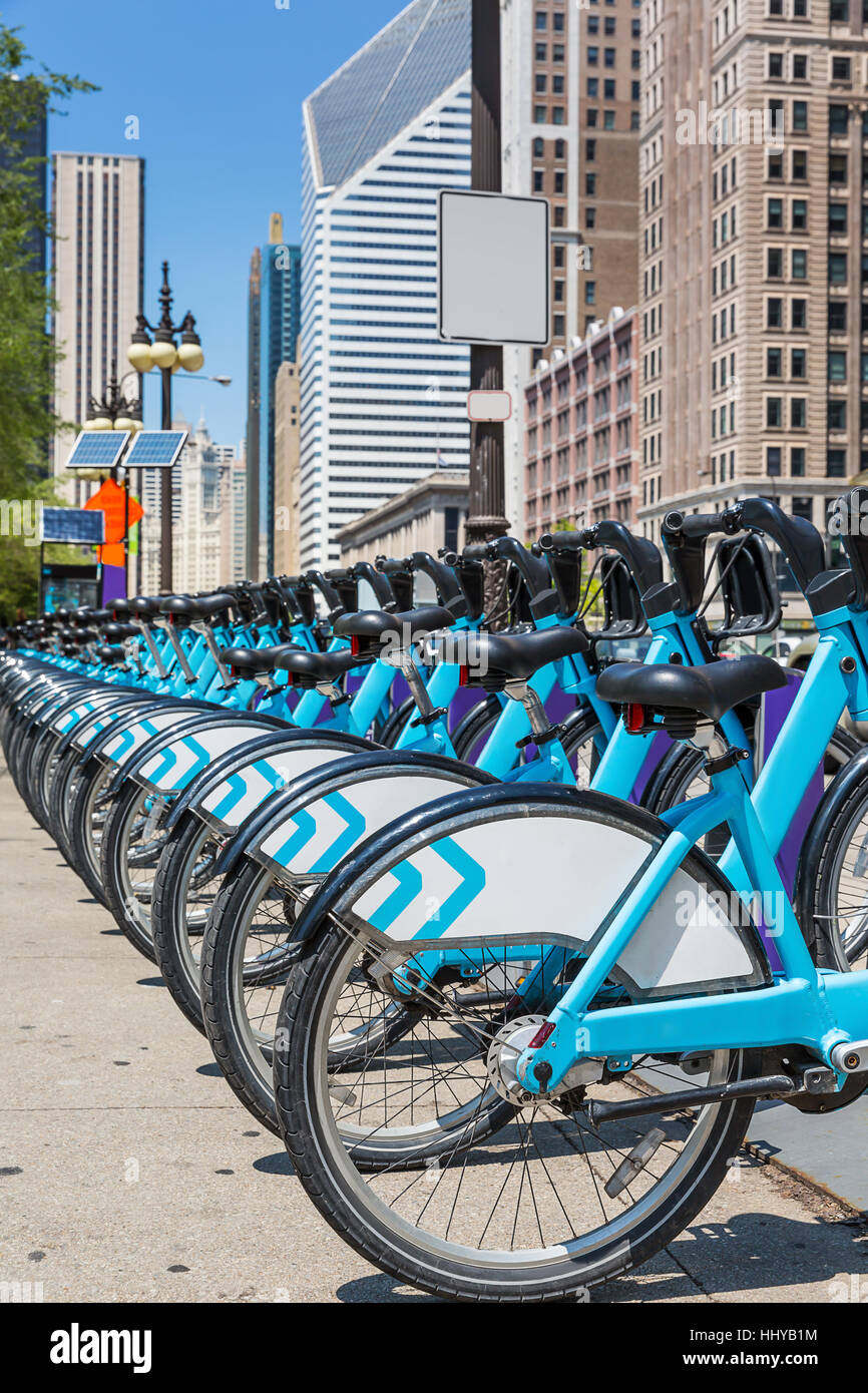 City bikes rent parking in NYC Stock Photo Alamy