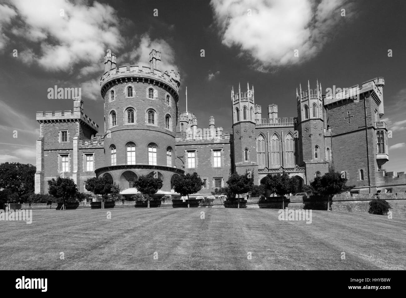 Summer view of Belvoir Castle, Leicestershire County, England, UK Stock Photo