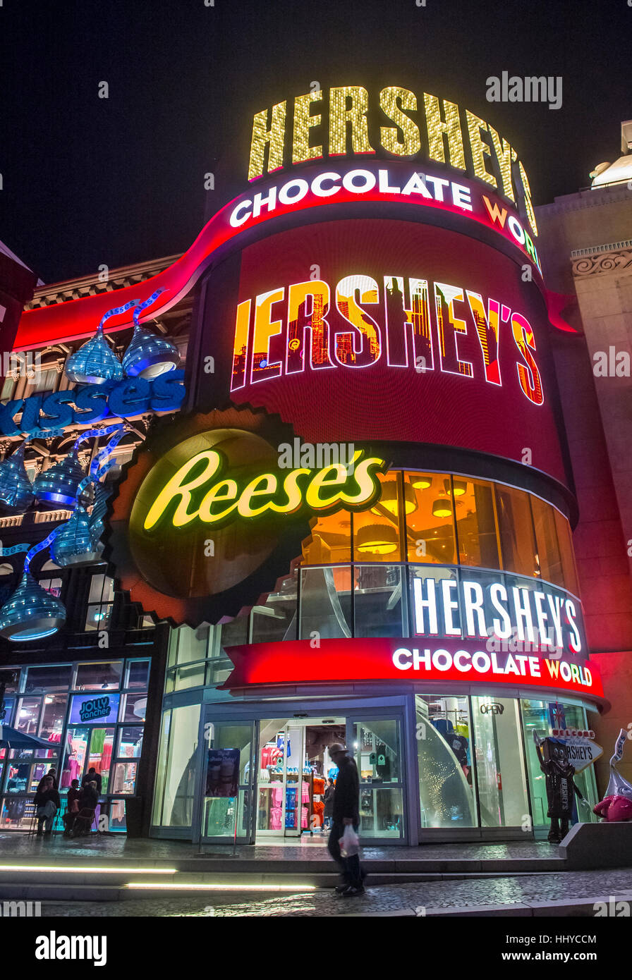LAS VEGAS - NOV 24 : The Hershey&#39;s Chocolate World store in New Stock Photo: 131524196 - Alamy