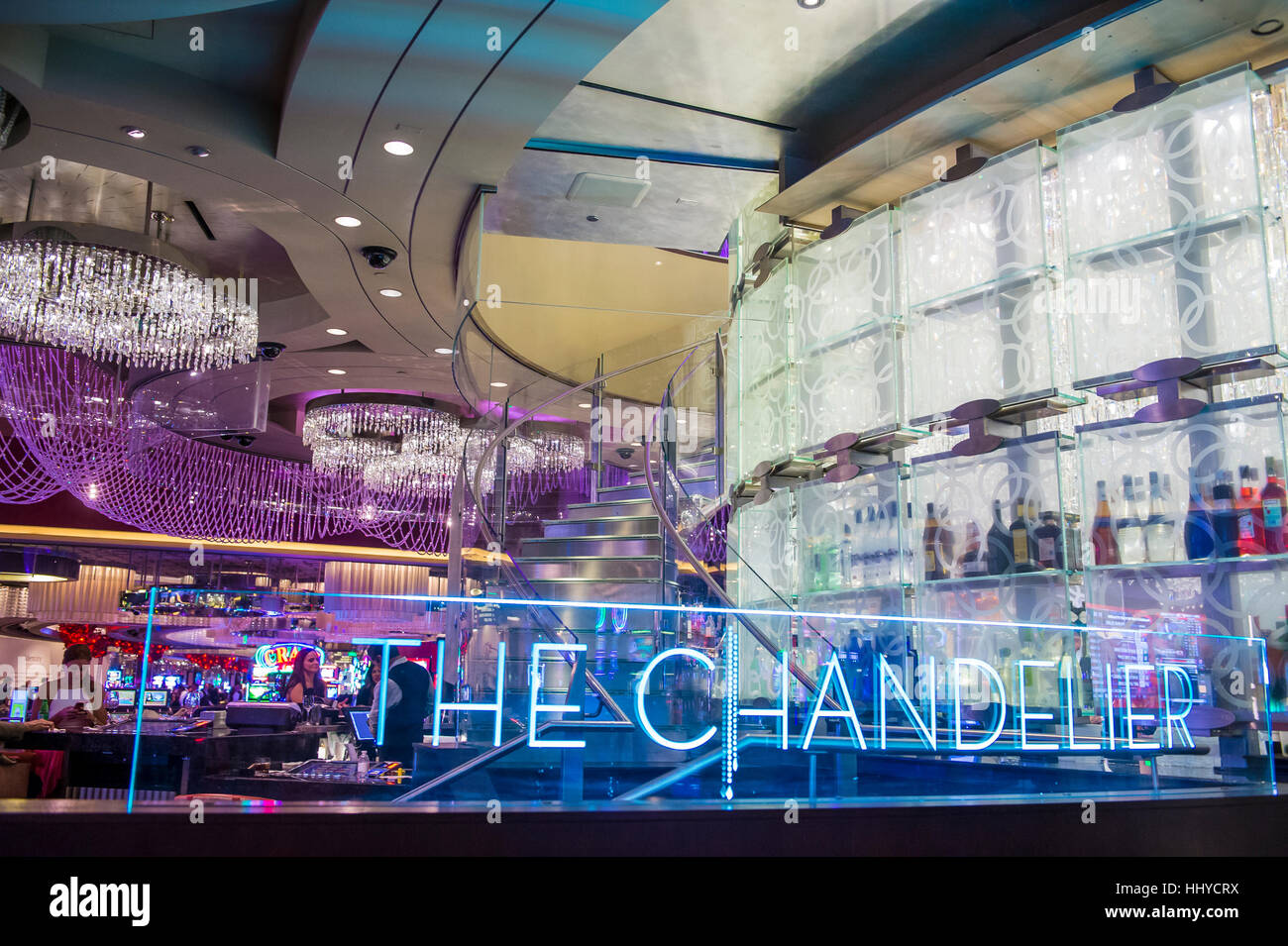 LAS VEGAS OCT 05 The Chandelier Bar at the Cosmopolitan Hotel