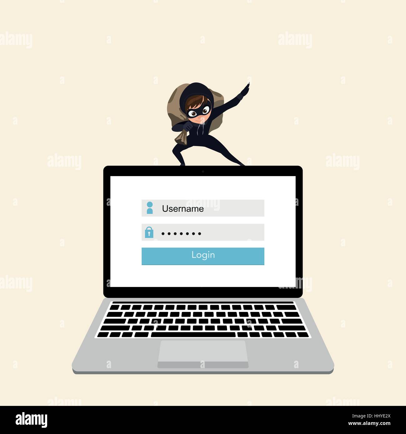 Hacker stealing data from Stock Vector Images - Alamy