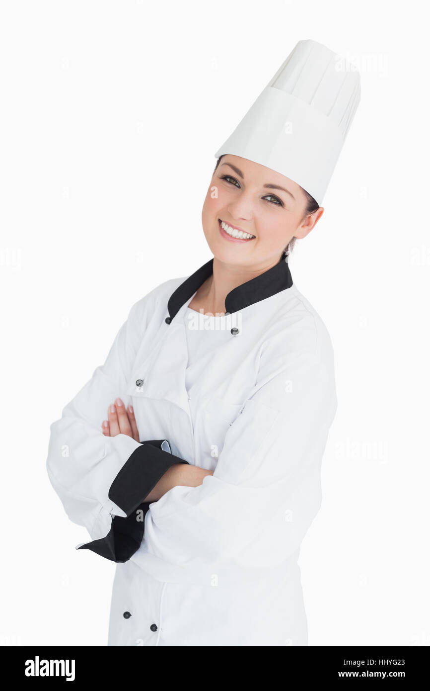 Smiling Chef On White Background Stock Photo Alamy smiling-chef-on-white-background-stock-photo-alamy
