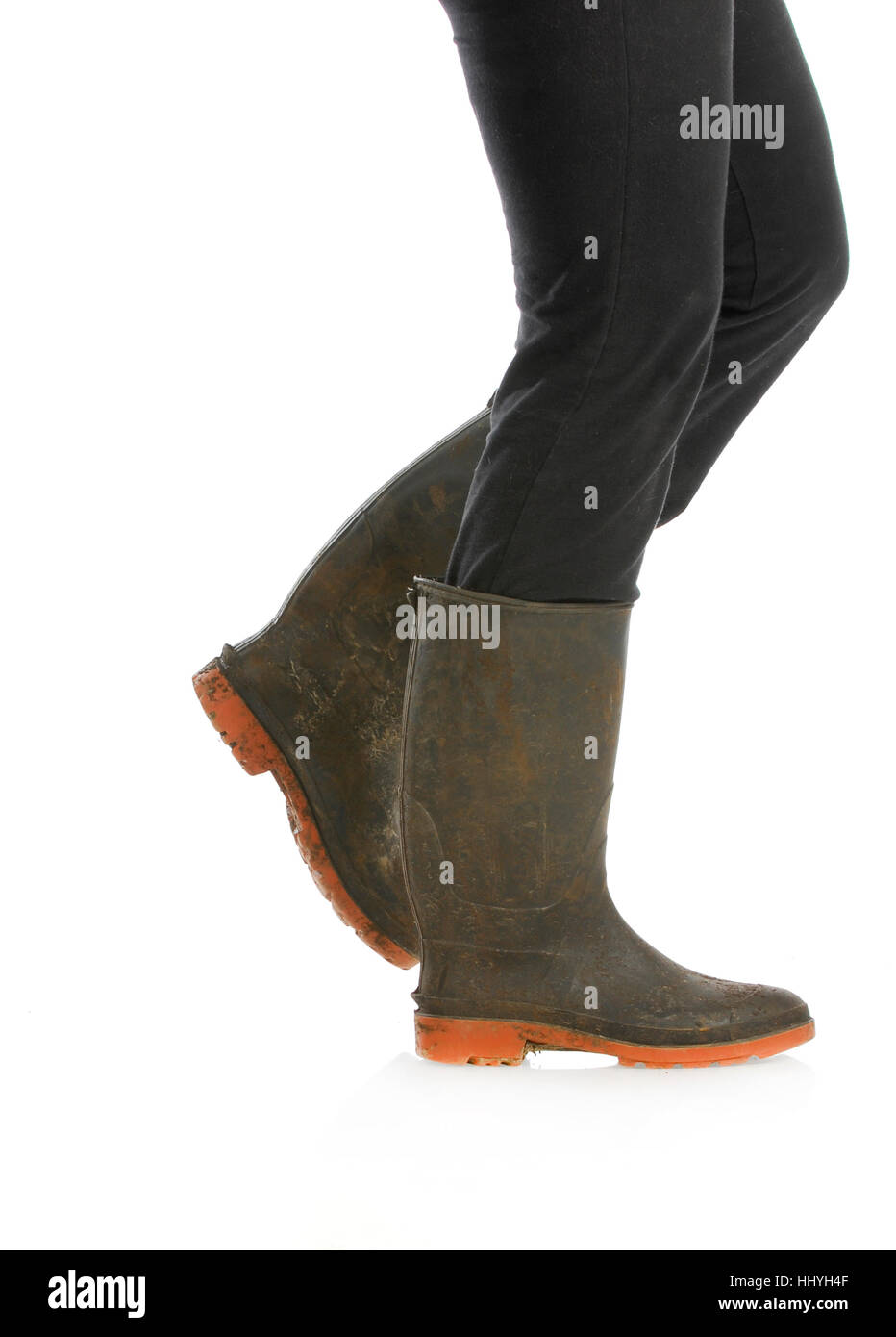muddy walking boots