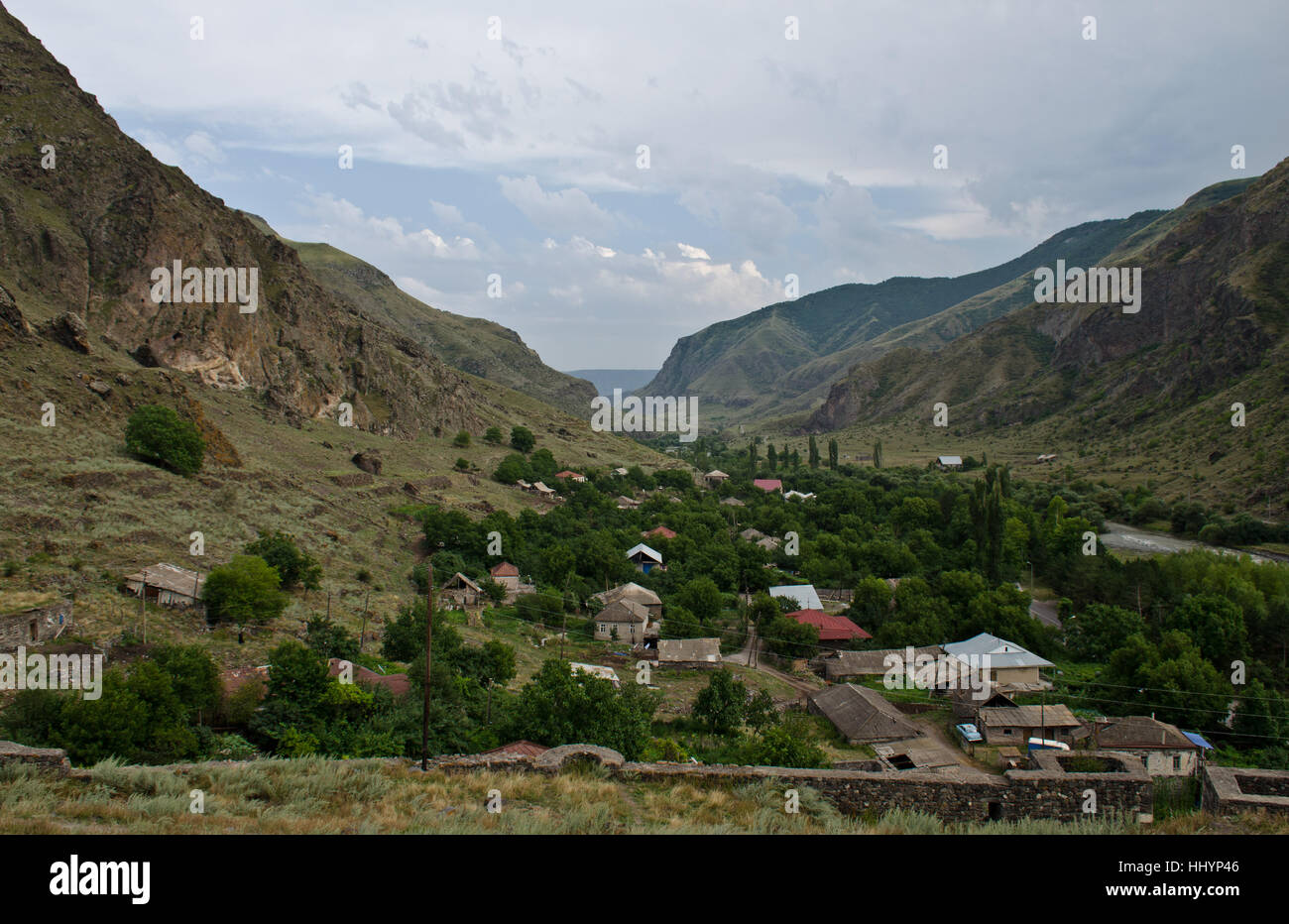 georgia, mountains, asia, europe, valley, sight, view, outlook, perspective, Stock Photo