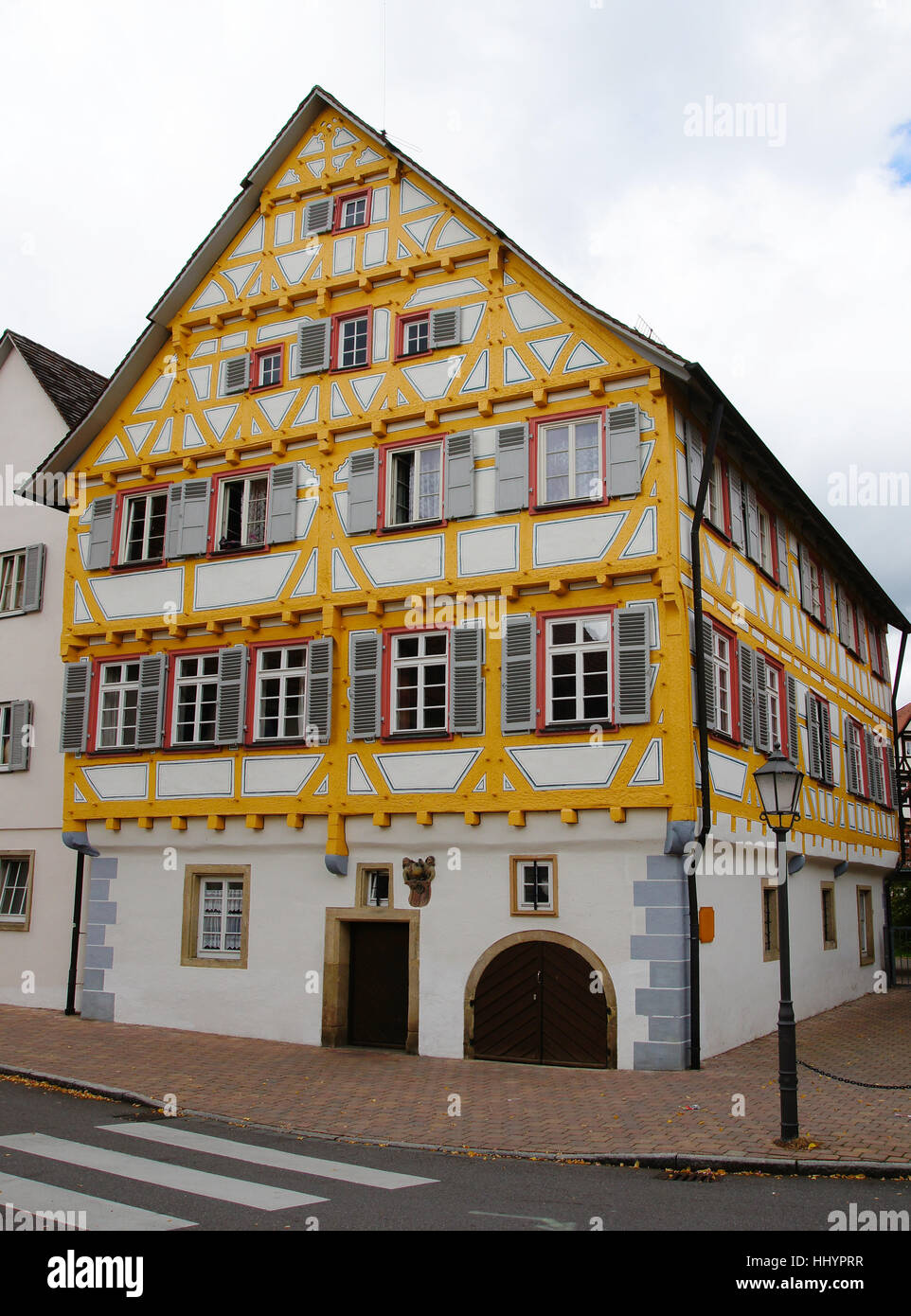 tudor style house in bad urach Stock Photo Alamy