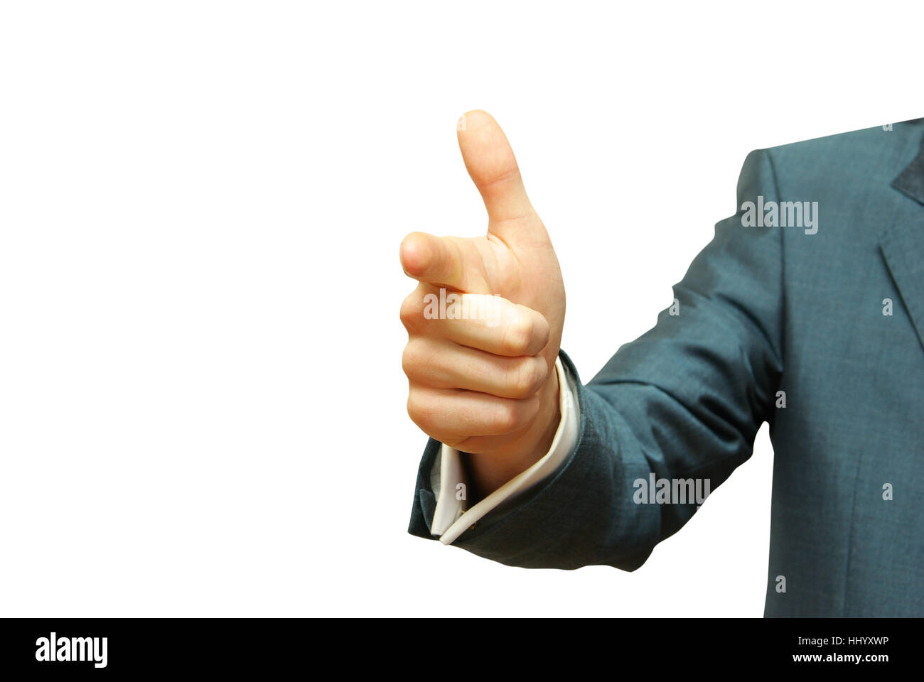 hand pointing with index finger against a white background Stock Photo ...