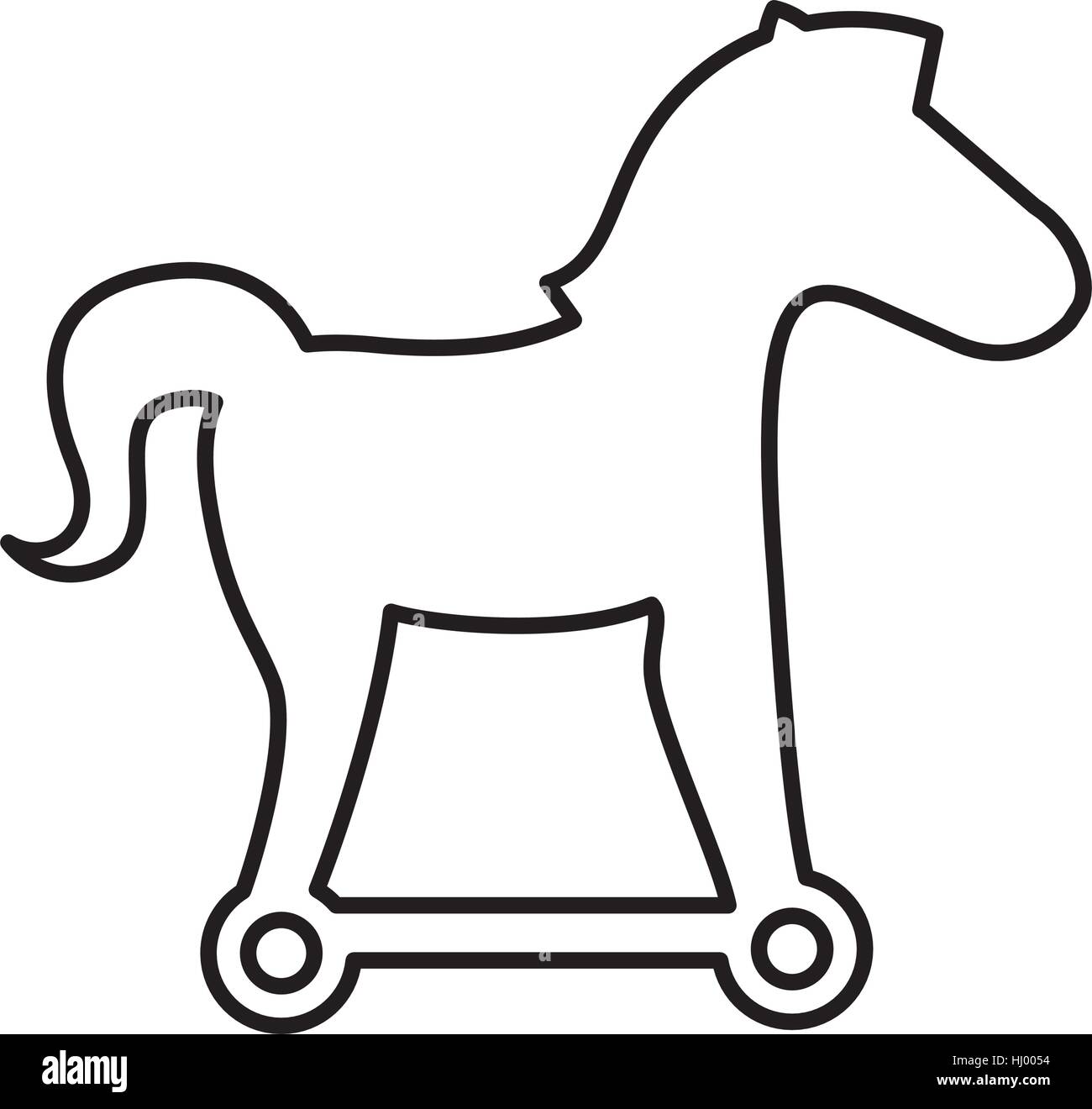 trojan horse silhouette isolated icon vector illustration design Stock  Vector Image & Art - Alamy