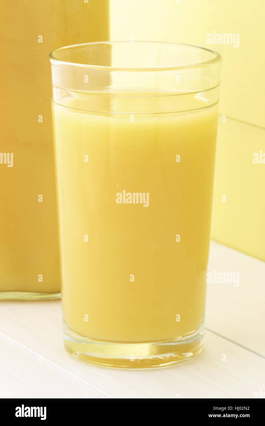 Fresh squeezed orange juice made by extraction from the most sweet and delicious fresh fruit