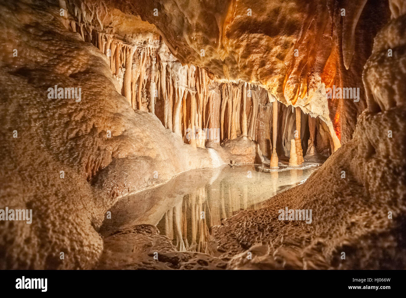 Yarrangobilly Caves in Kosciuszko National Park, located in New South Wales, Australia Stock Photo