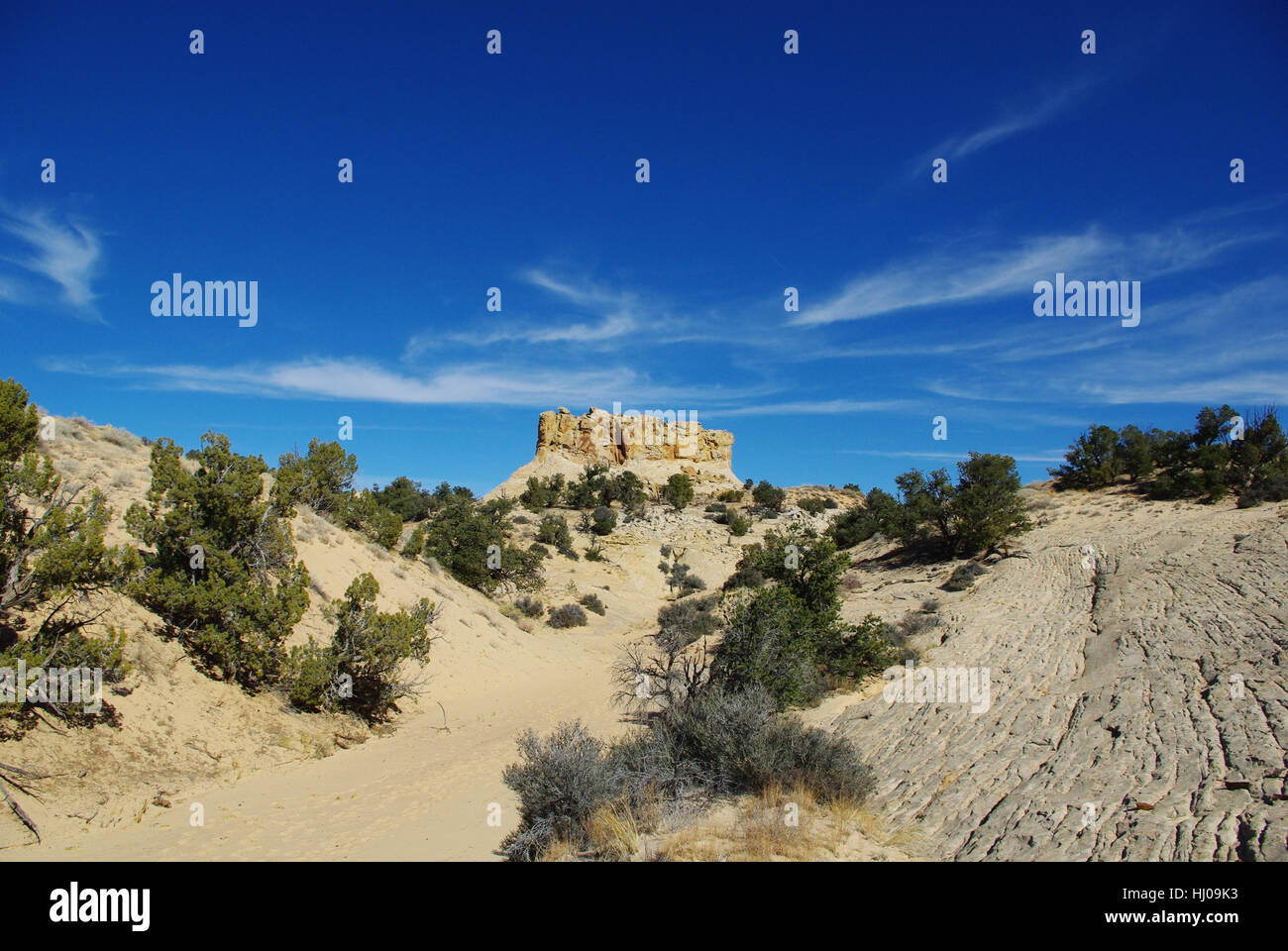 entering a canyon near spencer flat road,utah Stock Photo Alamy
