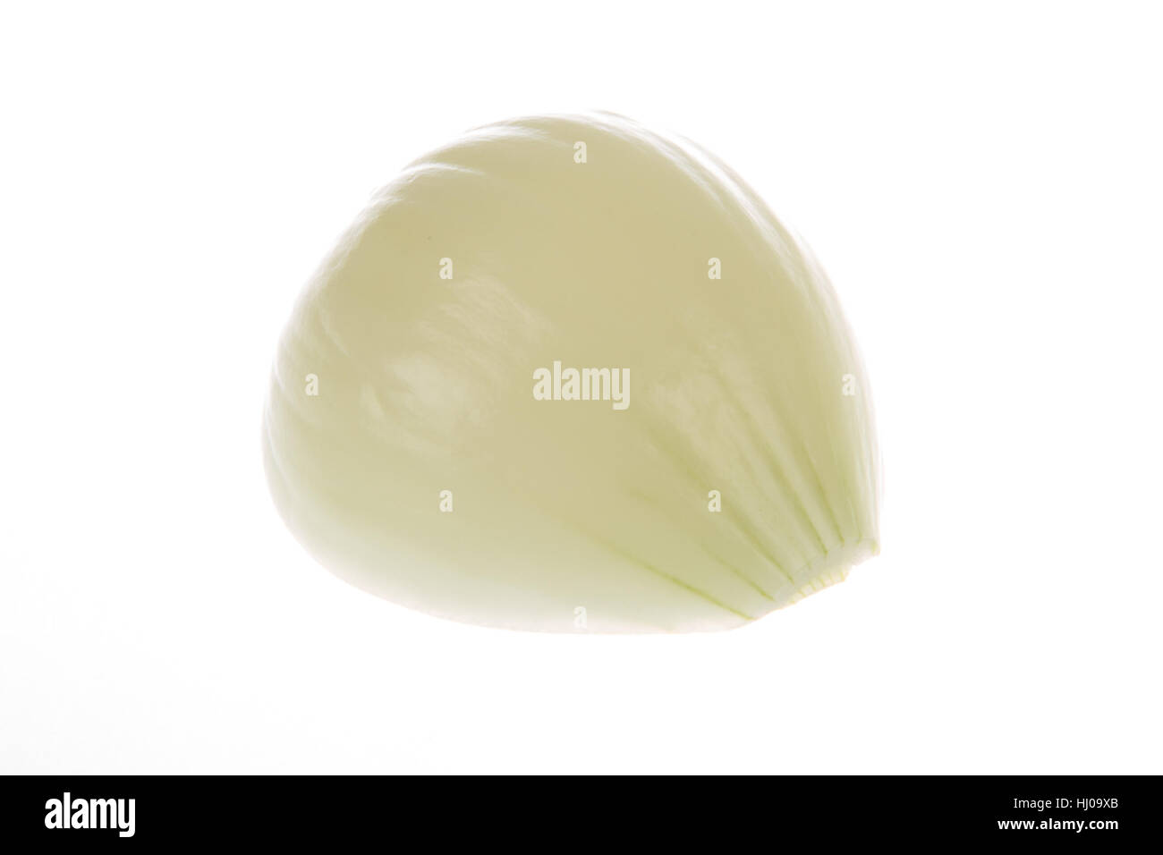 halved peeled onion against white background Stock Photo - Alamy
