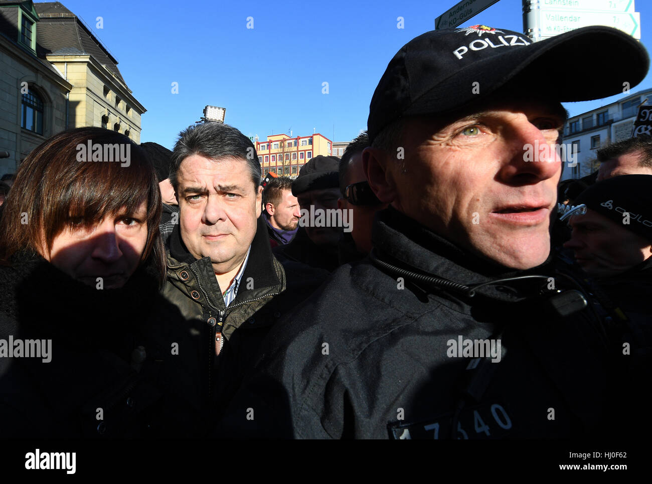Koblenz Germany 21st Jan 2017 Uniformed Police Officers And koblenz-germany-21st-jan-2017-uniformed-police-officers-and