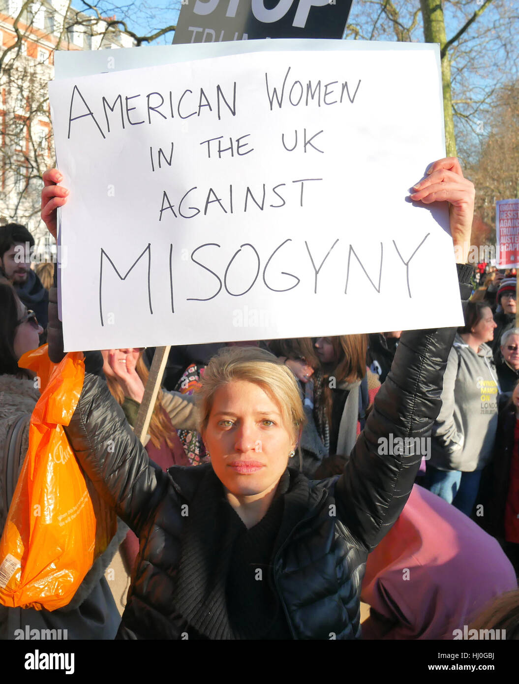 London, UK. 21st Jan, 2017. The Women's March On London 2017 gets ...