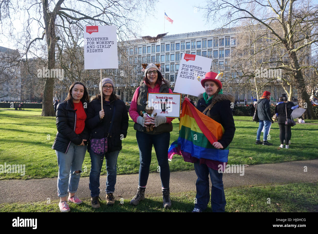 London, UK. 21st January, 2017. As part of an international day of