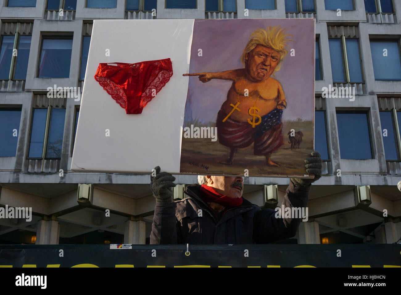 London, UK. 21st January, 2017. As part of an international day of