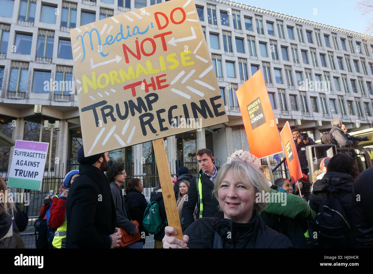 London, UK. 21st January, 2017. As part of an international day of