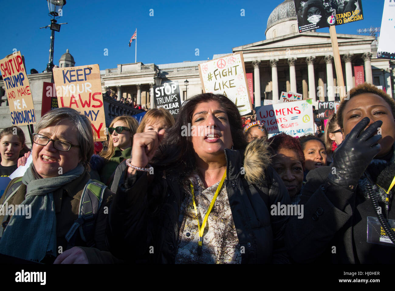 London, UK. 21st January, 2017. Women's March on London, Anti-Trump ...