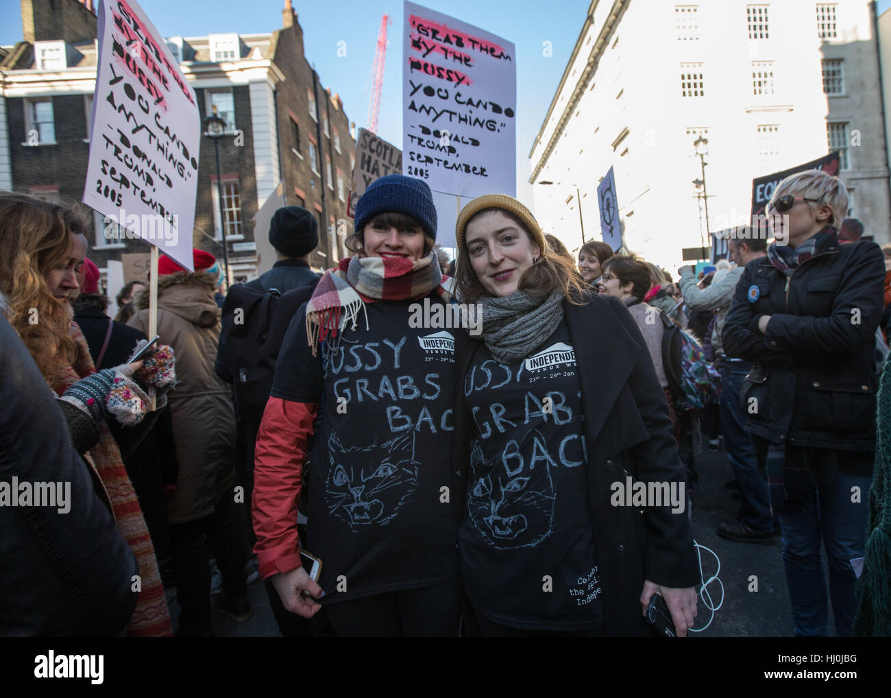 London. UK 21st January. Thousands attend the women's march on London ...