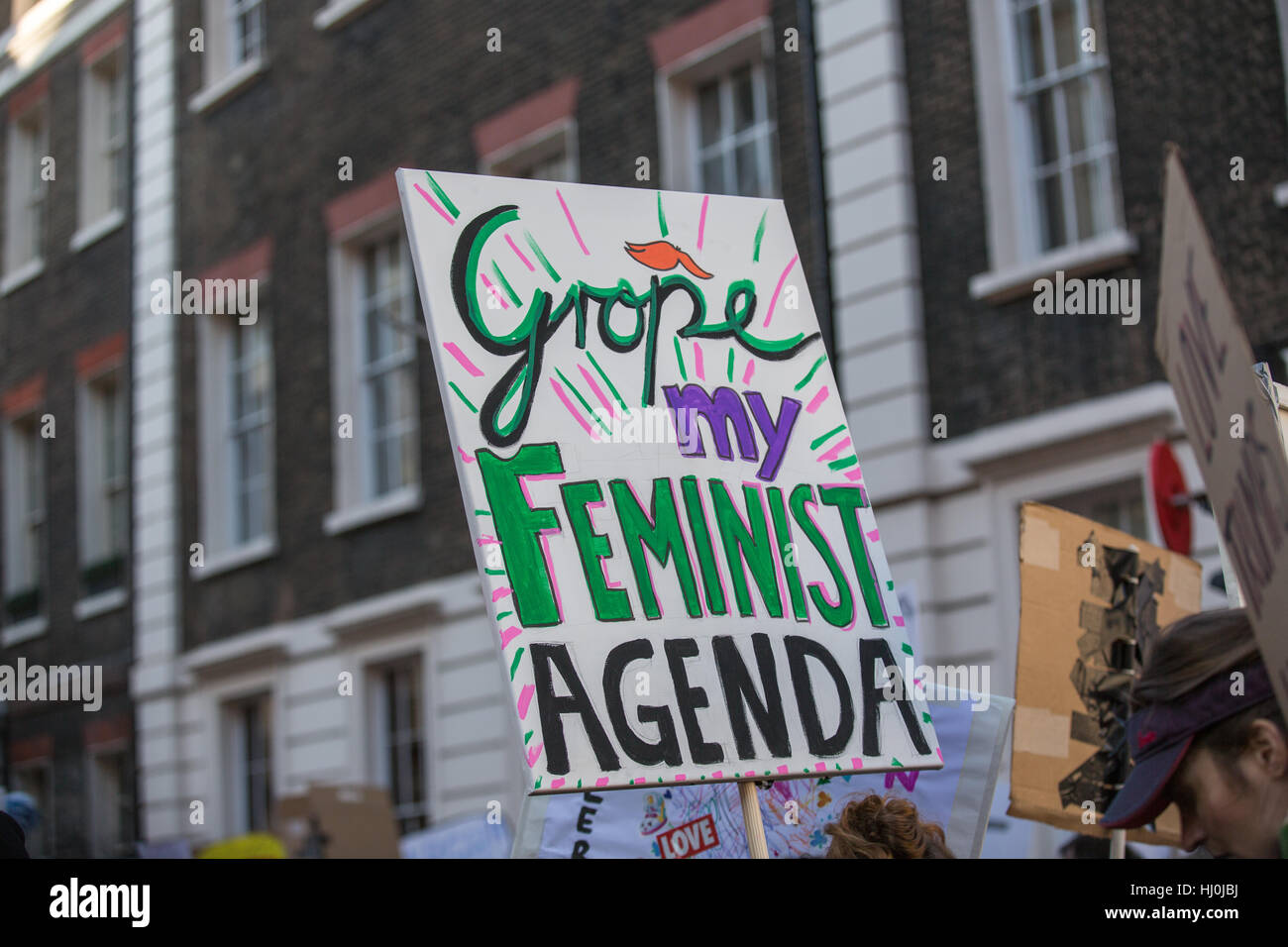 London. UK 21st January. Thousands attend the women's march on London ...