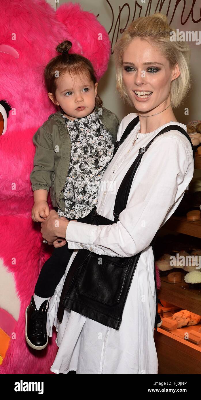 New York, NY, USA. 21st Jan, 2017. Coco Rocha, Loni James Conran at a