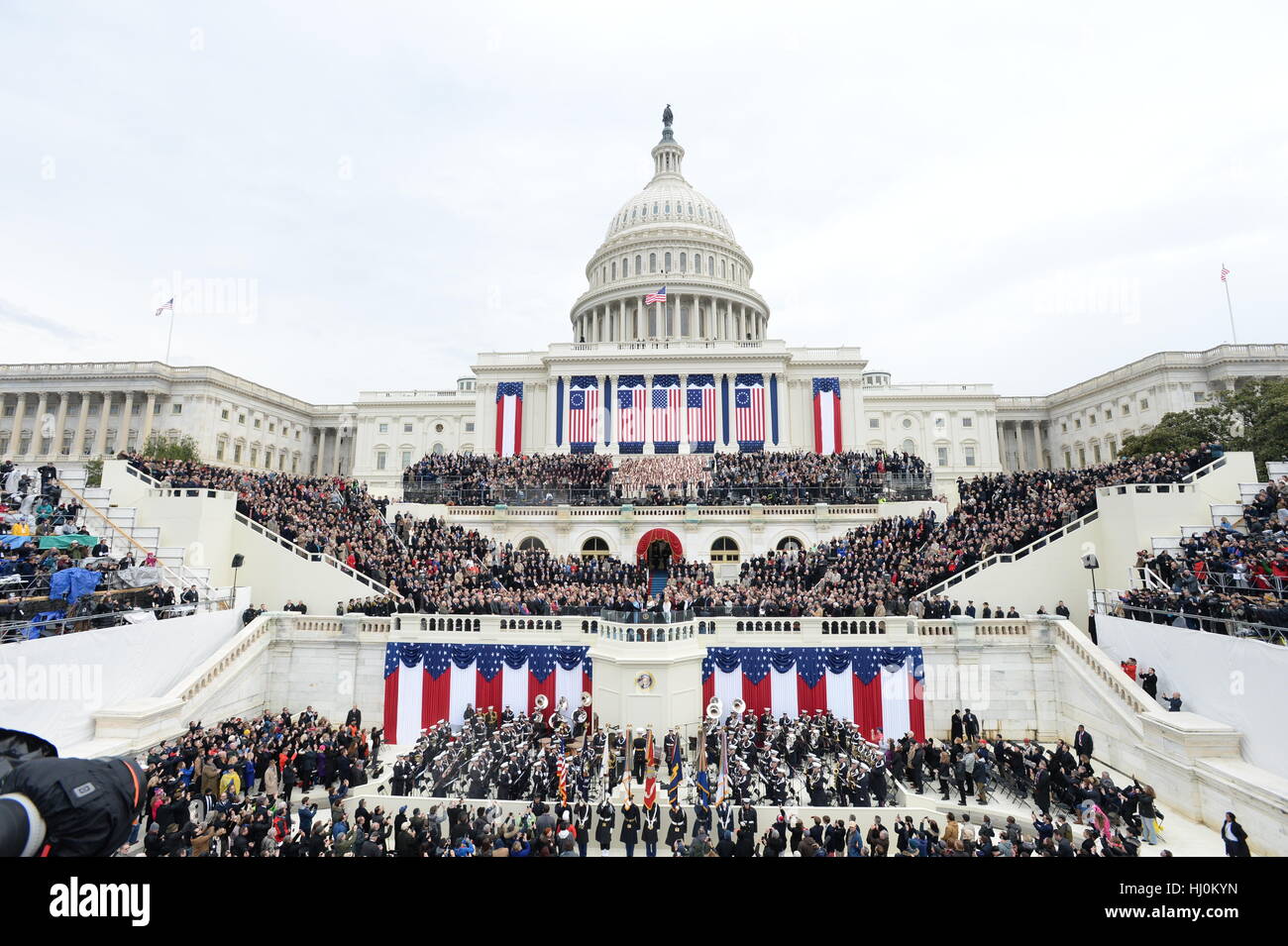 President Donald Trump takes the Oath of Office at his inauguration on January 20, 2017 in Washington, DC Trump became the 45th President of the United States. Photo by Pat Benic/UPI - NO WIRE SERVICE- Photo: Pat Benic/Consolidated/dpa Stock Photo