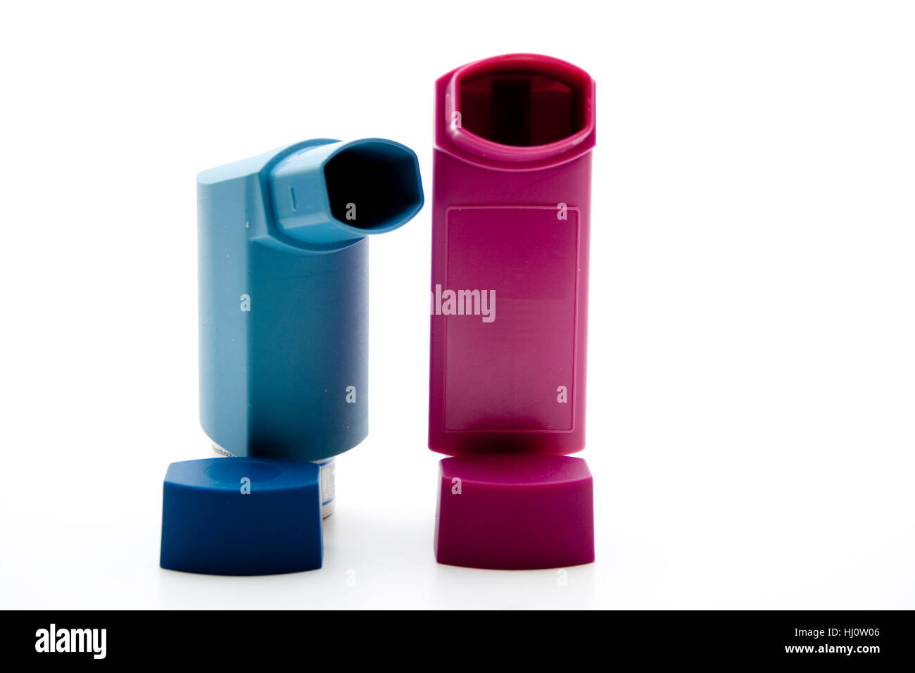 asthma container Stock Photo