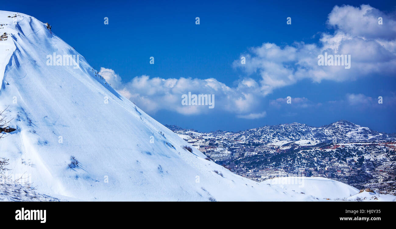 mountains, winter, snow, coke, cocaine, material, drug, anaesthetic, addictive Stock Photo