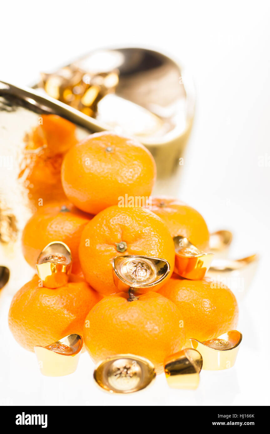new, chinese, orange, ingot, years, year, close, object, detail, religion Stock Photo Alamy
