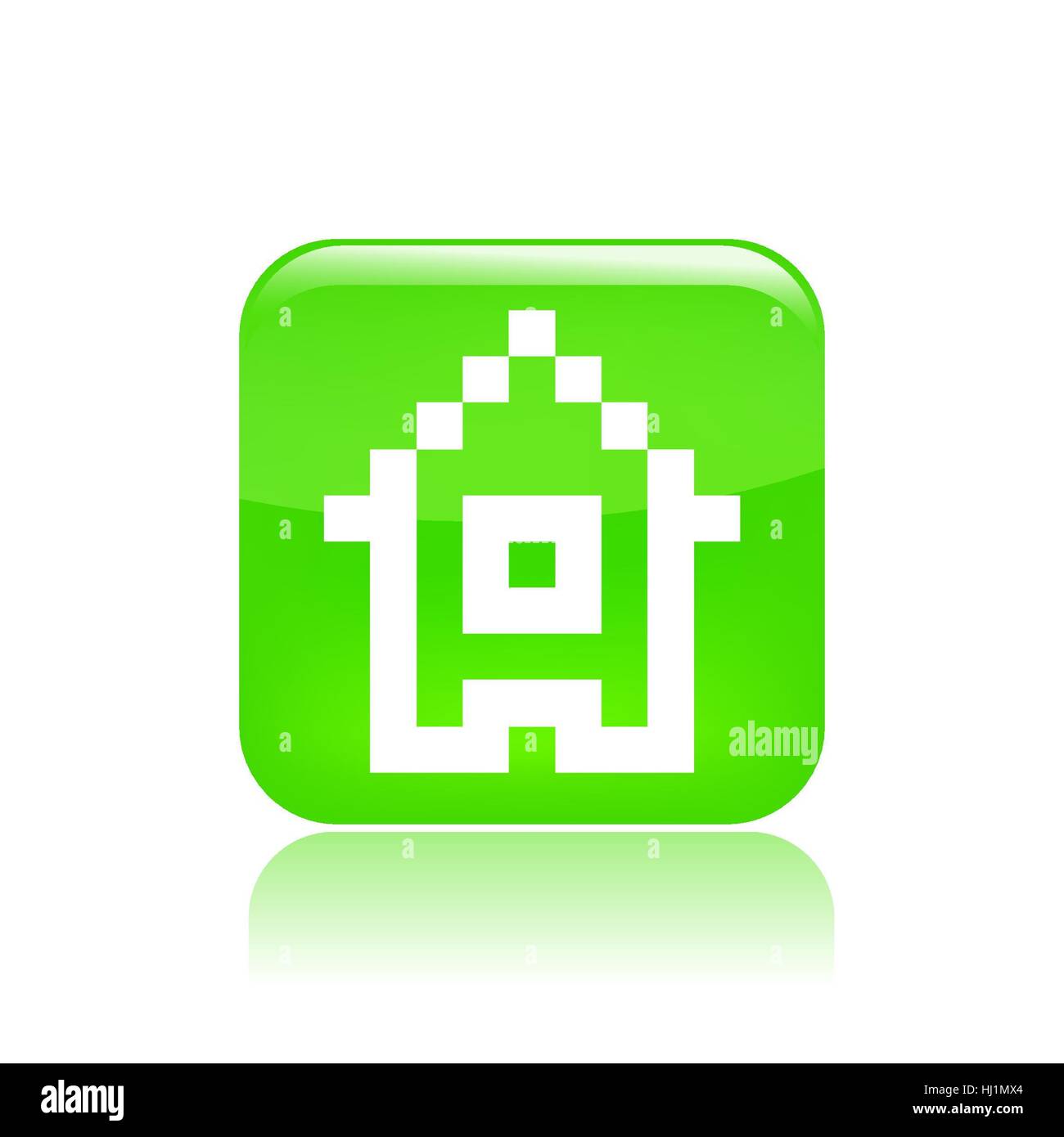Vector illustration of single isolated pixel icon Stock Photo - Alamy