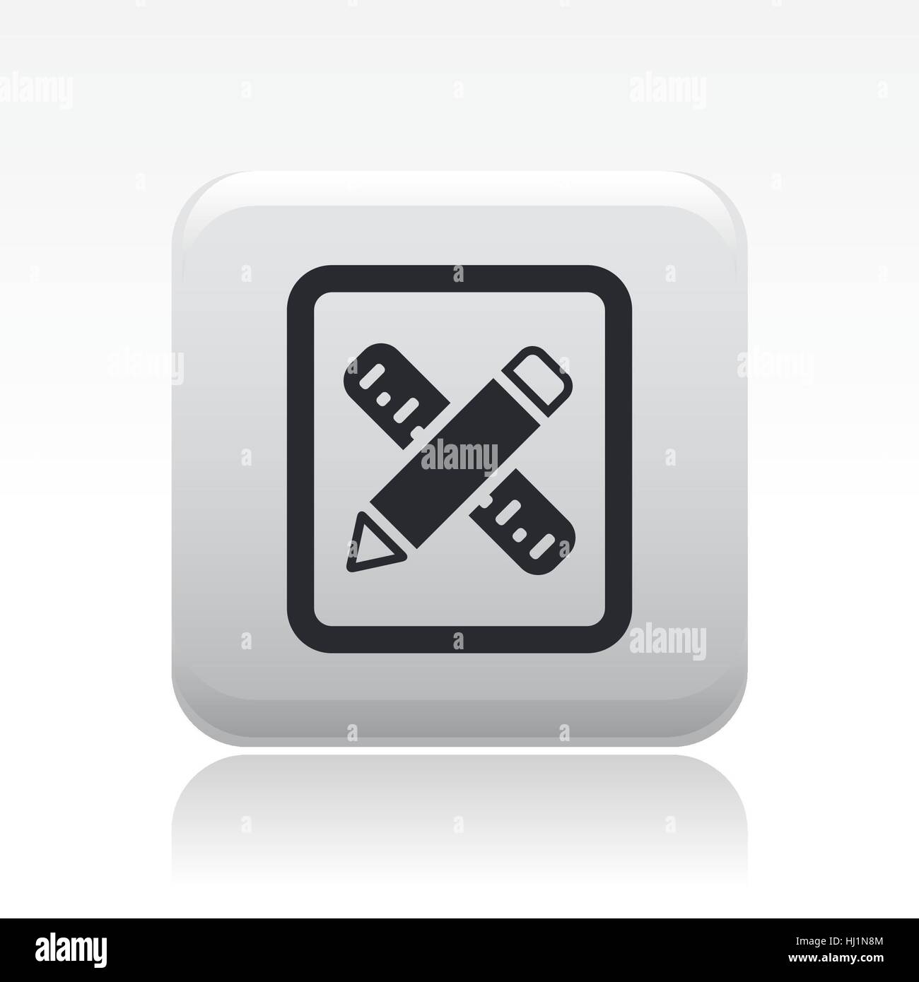 Vector illustration of single isolated design tools icon Stock Photo ...