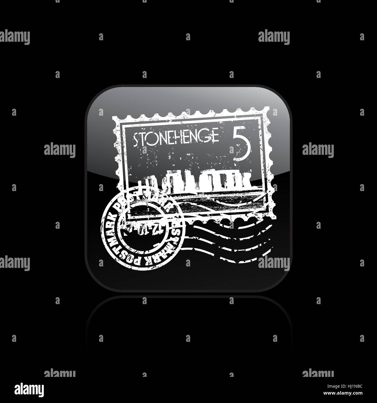 Vector illustration of single isolated Stonehenge icon Stock Photo - Alamy