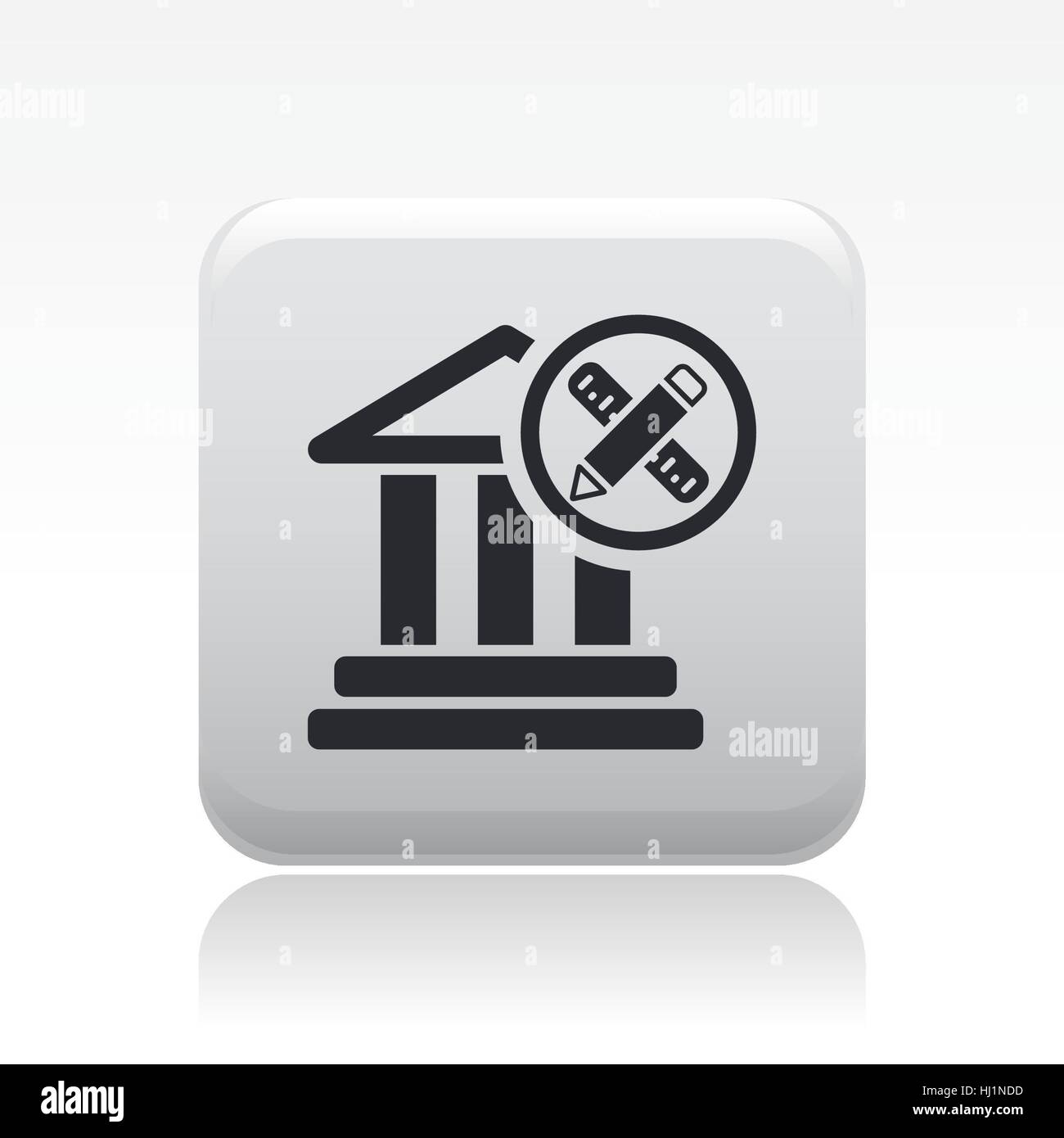 Vector illustration of single isolated design icon Stock Photo - Alamy