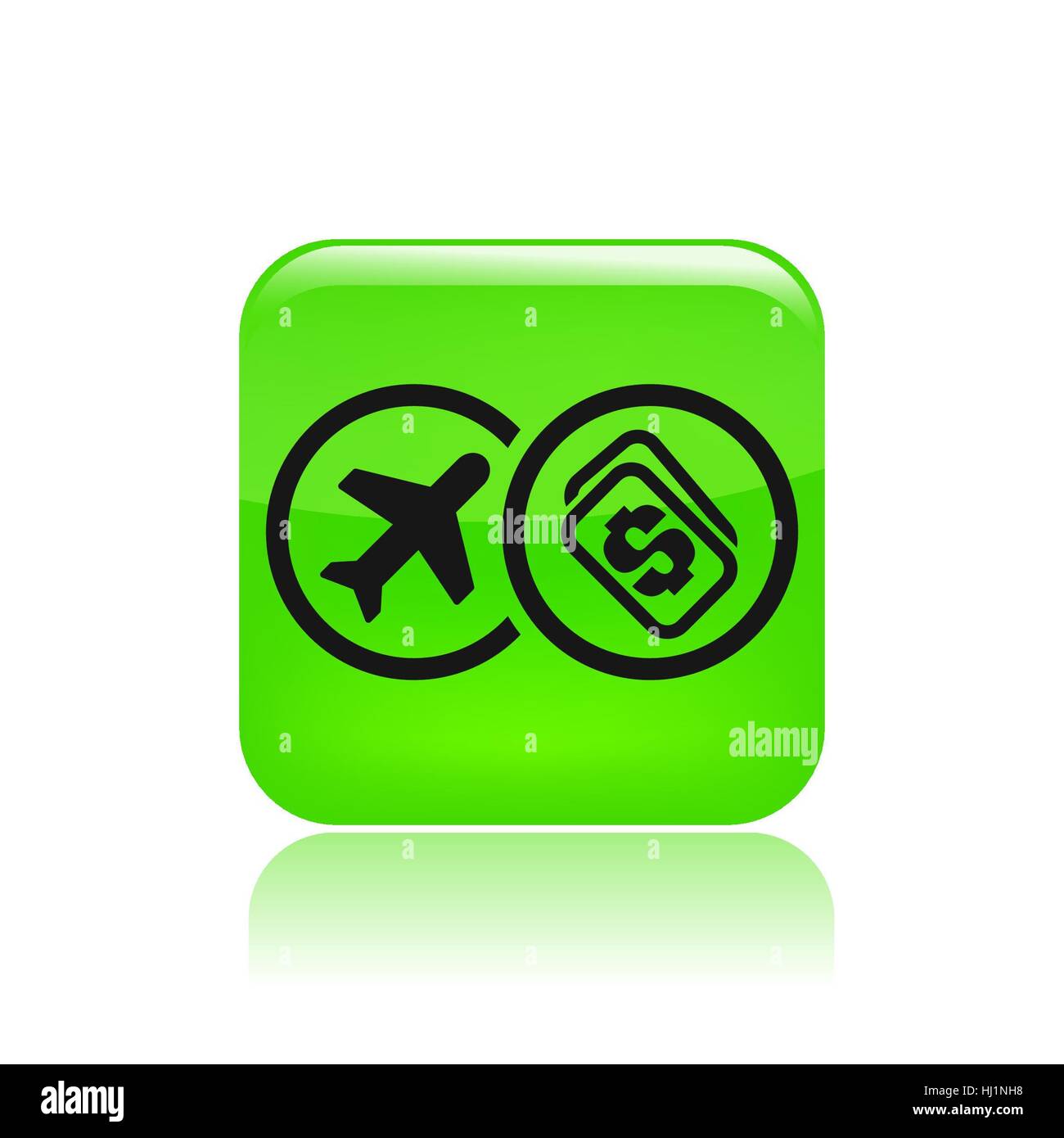 Vector illustration of single isolated fly price icon Stock Photo - Alamy