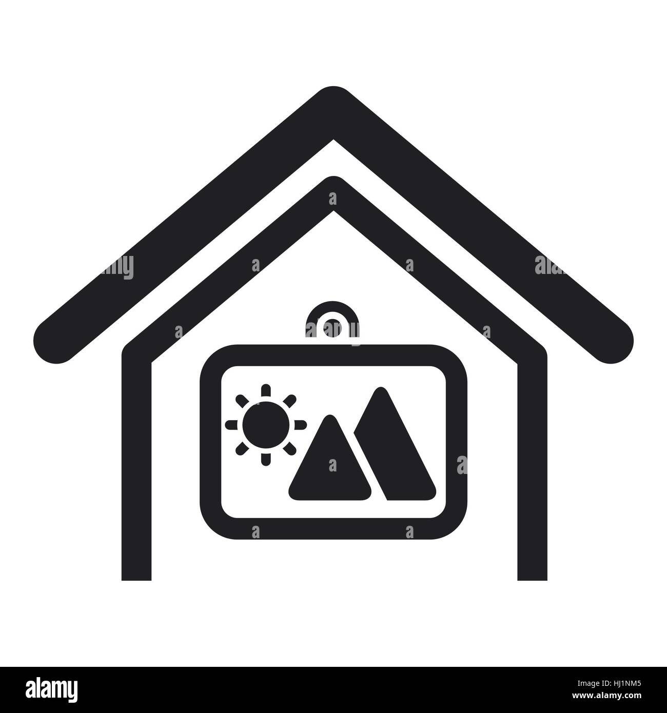 Vector illustration of single isolated home decor icon Stock Photo - Alamy