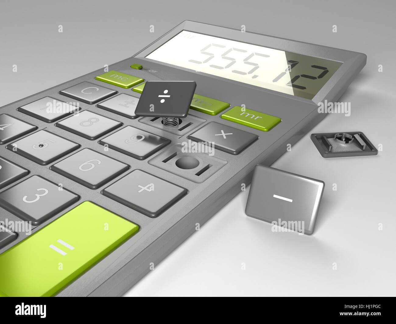 object, calculator, broken, illustration, button, multiply, divide