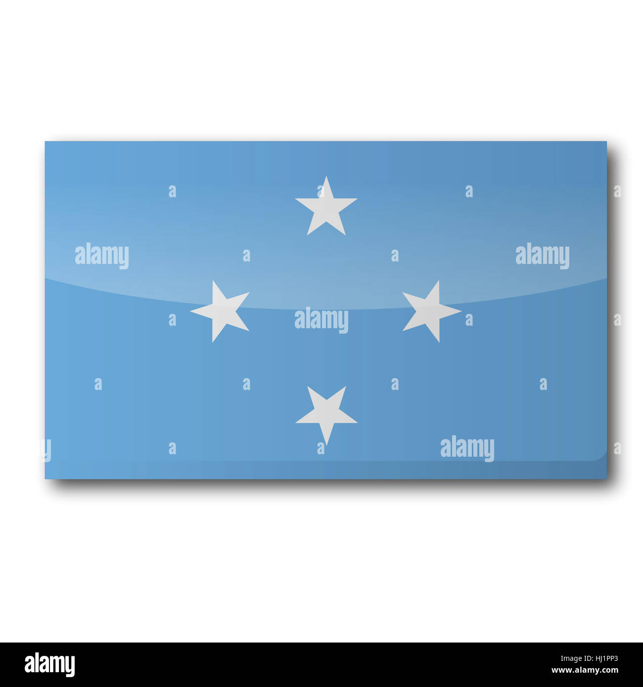 flag of the federated states of micronesia Stock Photo