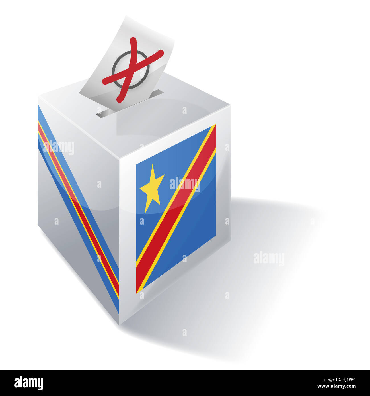 election box democratic republic of the congo Stock Photo