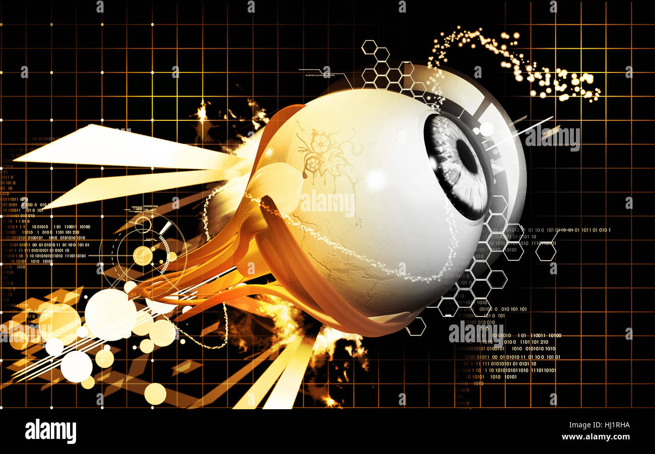 health, medicinally, medical, graphics, colour, illustration, pupil ...