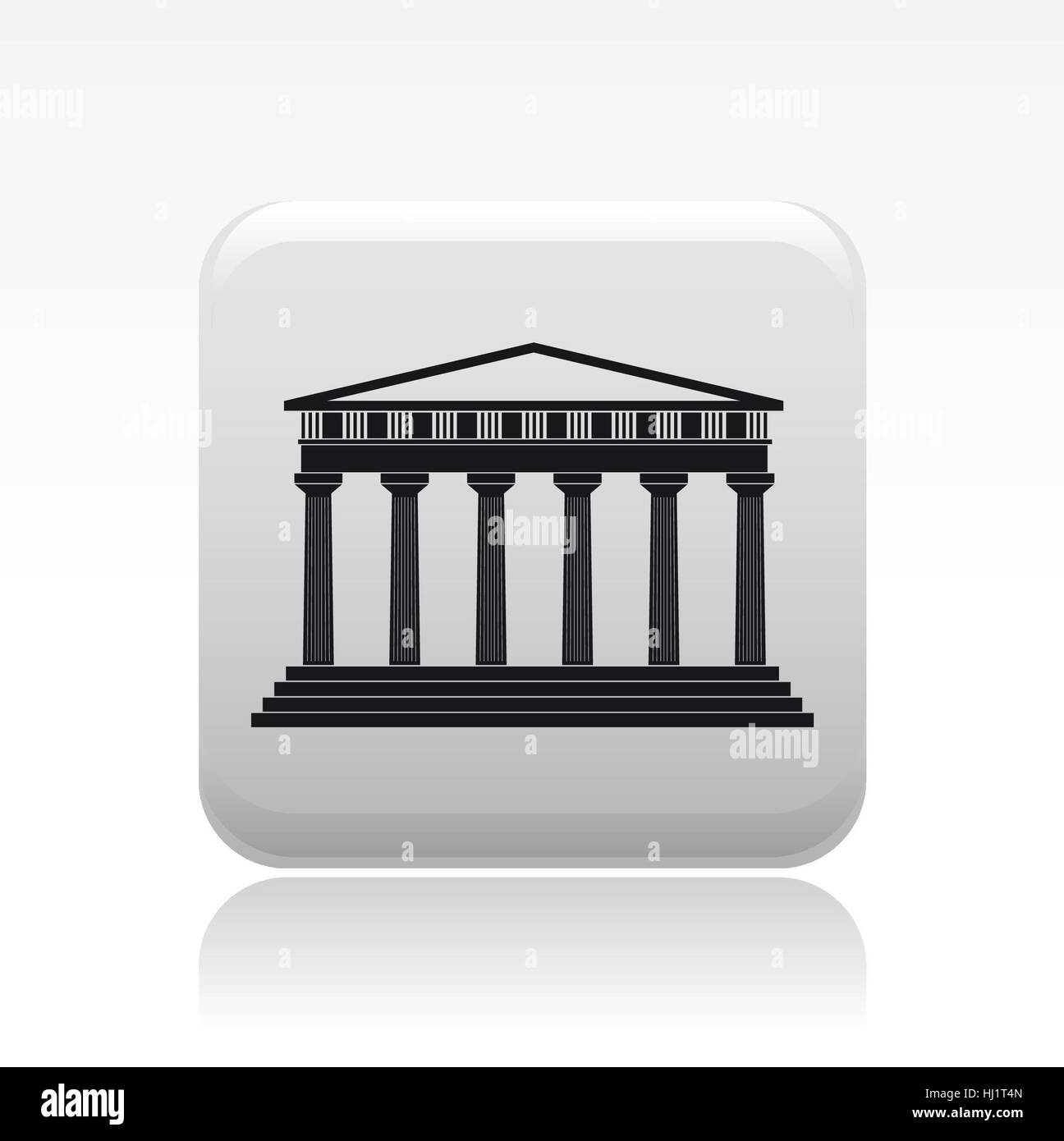 Vector illustration of isolated single temple icon Stock Photo - Alamy