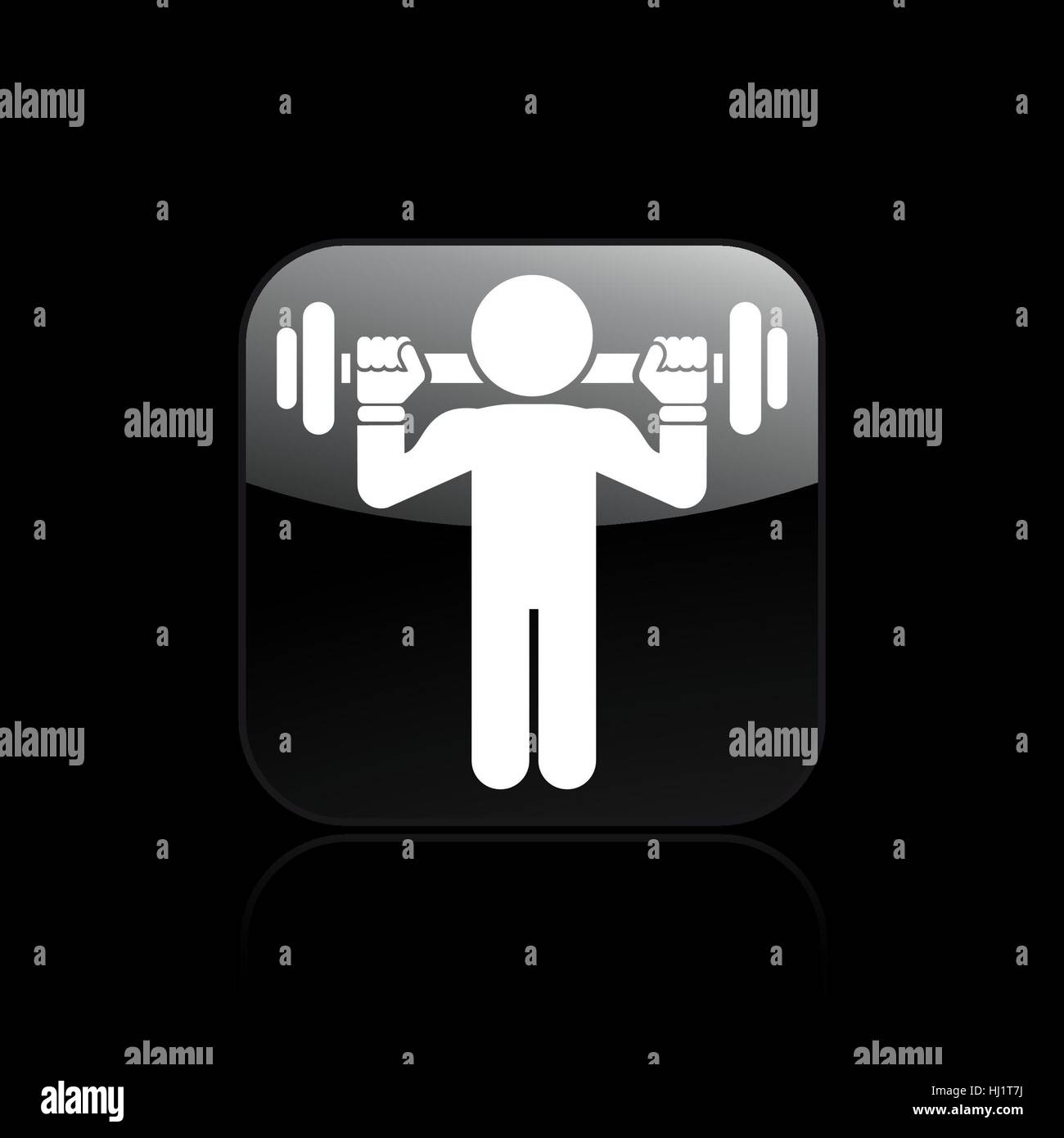 Vector illustration of single isolated vector gym icon Stock Photo - Alamy